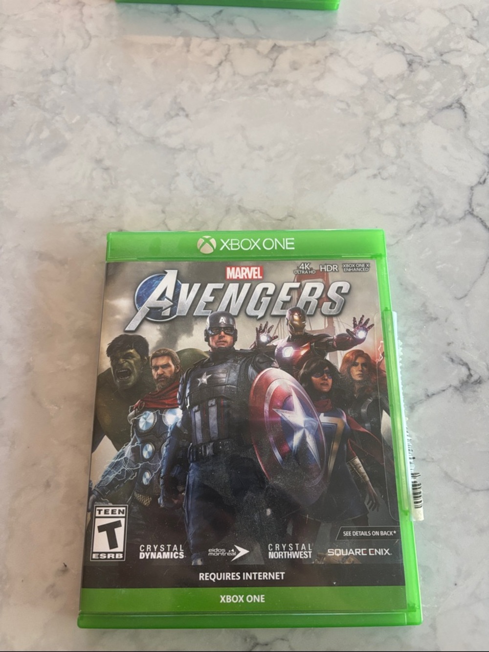 Xbox One Marvel Avengers Video Game - Green Case